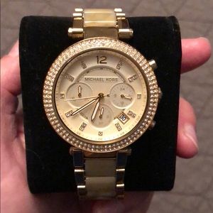 Michael Kors Gold and Bone Watch
